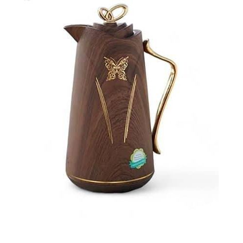 product_image_name-Generic-1 Litre Lavin Luxurious Life Golden Butterfly Thermal Carafe Thermal Flask Thermos Pot For Hotel Restaurant  Home Tea And Coffee Gift Set-Multicolor-3