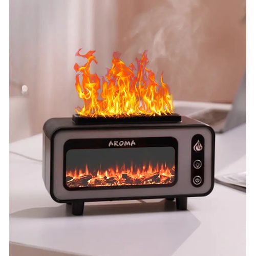 product_image_name-Generic-3D Flame Ultrasonic Aroma Air Humidifier Essential 0il Diffuser With LED Light-1