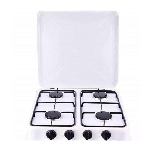 product_image_name-Starlux-4 Burner Gas Stove Cooker Plate With Automatic Ignition - White.-1