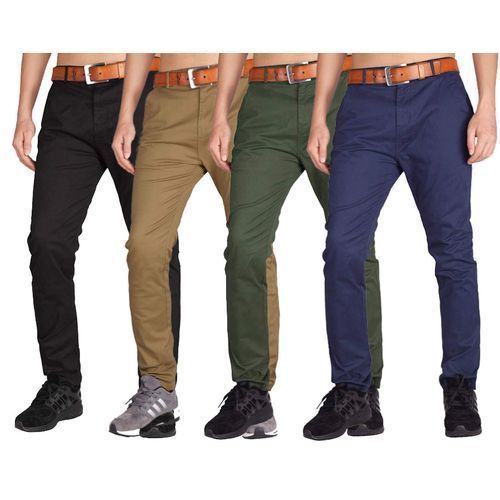 Shop 4 Pack Of Khaki Men s Trousers Black Brown Green Navy Blue Jumia Uganda