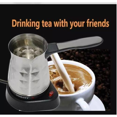 product_image_name-Sokany-0.5L Coffee Maker Machine  Stainless Steel Electrical Kettle Pot, Silver.-3
