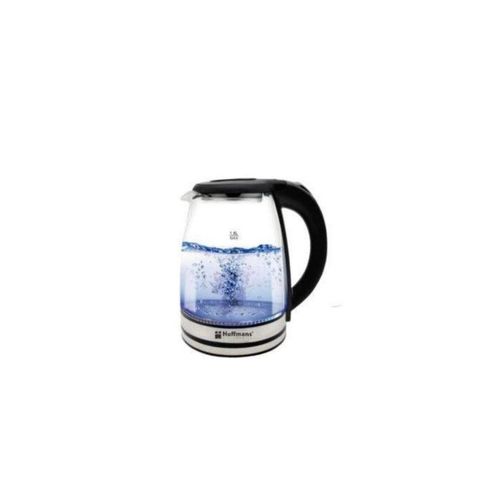 product_image_name-Hoffmans-2L Glass Electric Kettle With LED Blue Light- Silver , Black.-3