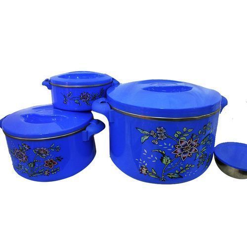 product_image_name-Generic-Set Of 4 Flower Detailed Food Storage Dishes – multi Colour-2