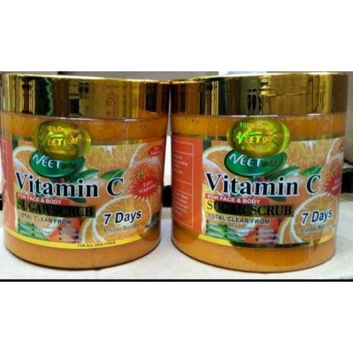 product_image_name-VEET GOLD-Vitamin C Exfoliate Face & Body Sugar Scrub  For Moisturizing, Brightening & Super Whitening -1