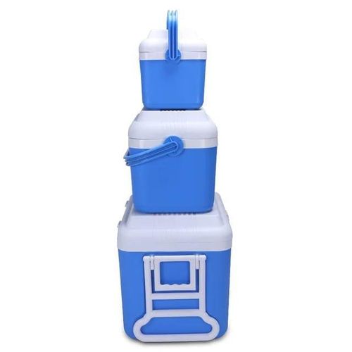 product_image_name-Generic-3 Piece Insulated Water Cooler 5L 18L 52L Outdoor Plastic Ice Chest Cool Cooler Box Bag Kit For Picnics, Fishing, Barbeques – Extra Lid Storage Compartment – Top Handle -Multicolor-3