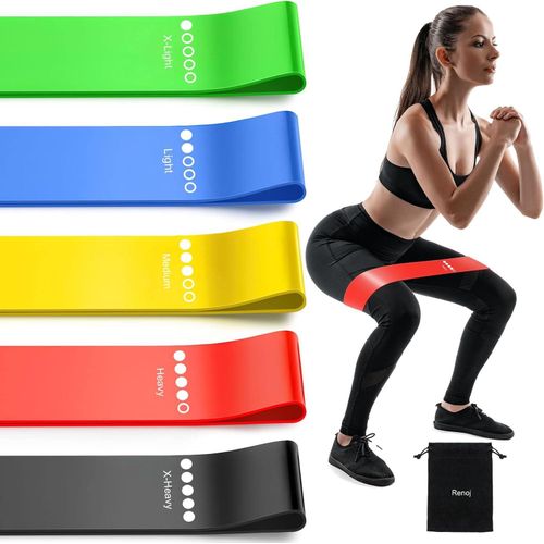 product_image_name-Generic-Resistance Bands, Exercise Workout Bands for Women and Men, 5 Set of Stretch Bands for Booty Legs, Pilates Flexbands-1