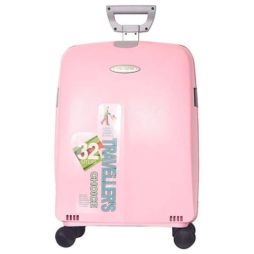 product_image_name-Generic-18 Inch PP Rolling Suitcase Single Lightweight Bag Hard Shell Travel Cabin Case Carry on Luggage Trolley Box With 4 spinner Wheels- Multicolor-7