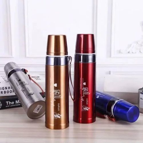product_image_name-Generic-600ml Stainless Steel Water Bottle with Lid Portable Travel Outdoor Termos Cup Vacuum Flasks Thermoses Tumbler-1