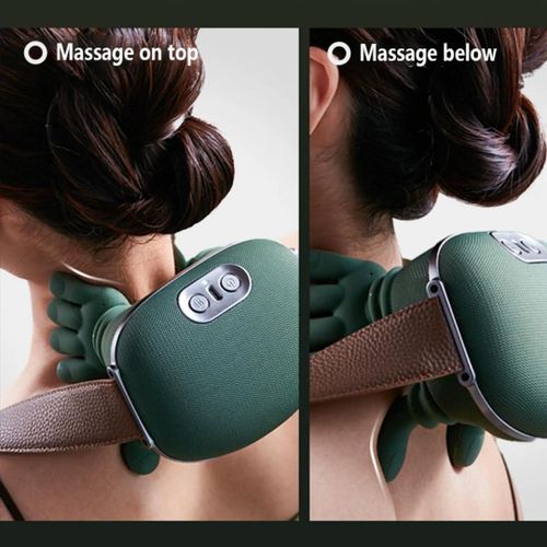 product_image_name-Generic-Bionic Heated Massager, Portable Shiatsu Neck and Back Massager, Electric Deep Tissue 4D Kneading Massage, Simulated Human Hand Design for Pain Relief and Muscle Relax (Green)-3