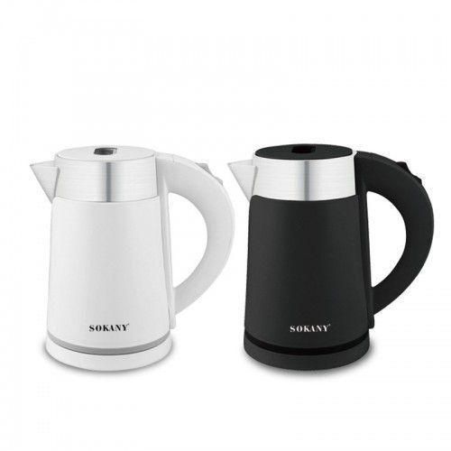 product_image_name-Sokany-Electric Water Kettle1L Fast Heating Stainless Steel Water Boiler- White.-4