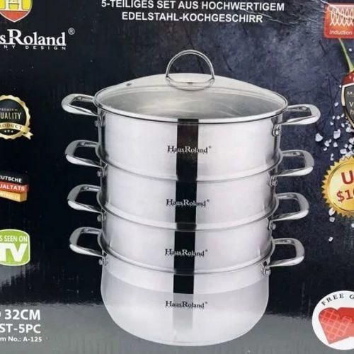 product_image_name-Generic-32Cm - 4 Layer Stainless Steel Food Saucepan And Steamer Soup Pot -Silver.-3