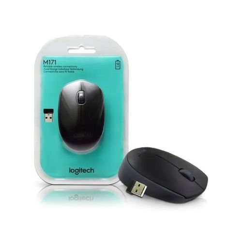 product_image_name-Generic-Logitech M170 Wireless Mouse For PC/Mac/Laptop/Smart TVs - Grey/Black-2