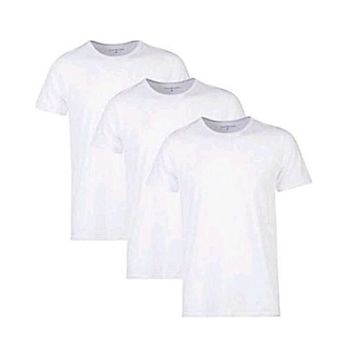 Shop 3 Pack Men's Under T-Shirts - White | Jumia Uganda
