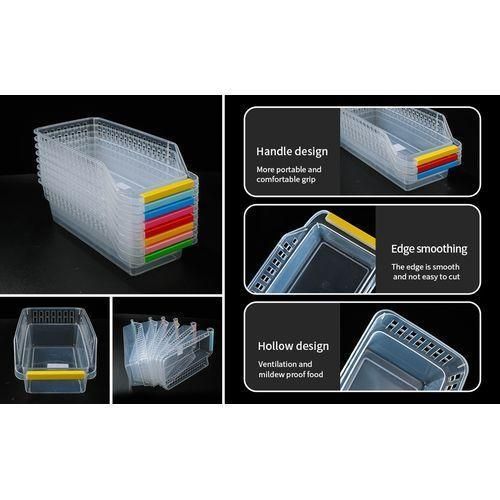 product_image_name-Generic-4 Pack Refrigerator Storage Organiser Box, Drawers, Pantry Container, Clear-3