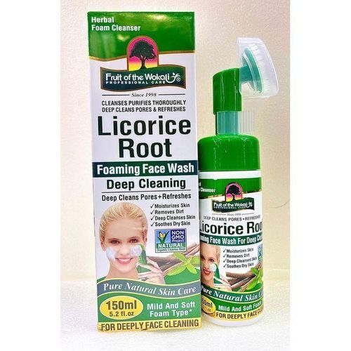 product_image_name-Fruit Of The Wokali- Licorice Root Herbal Foaming Face Wash Deep Cleaning - 150ml-1