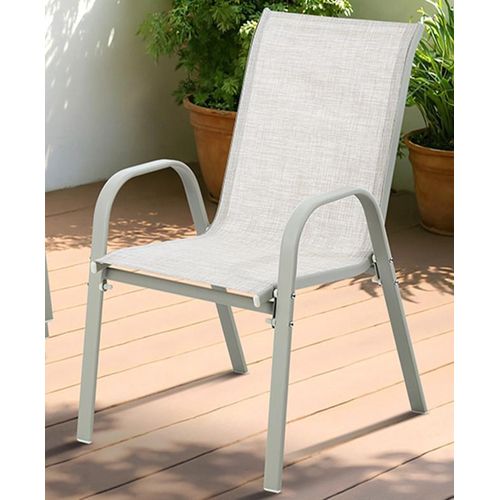 product_image_name-Generic-LivingFusion Marilyn outdoor dining chair made with a high-quality powder-coated steel frame and a durable textilene seat. -1