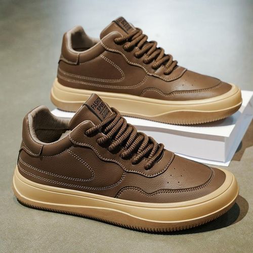 product_image_name-VANHUHU-Men's Footwear Casual Formal Lace up Flat Business Loafers Gentle Shoes Brown-2