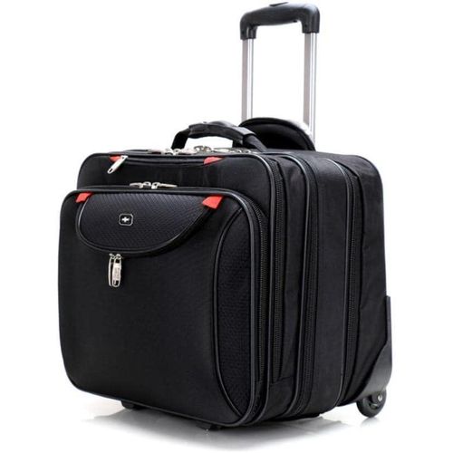 product_image_name-Generic- Soft Sided Laptop Roller Case, Business Trolley Briefcase Suitcase Luggage Bag 32 Liters Roller Case, Laptop Bags & Cases-5