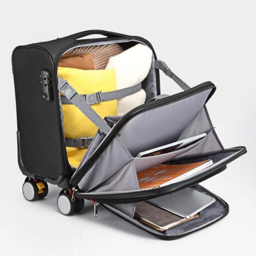 product_image_name-Generic- Soft Sided Laptop Roller Case, Business Trolley Briefcase Suitcase Luggage Bag 32 Liters Roller Case, Laptop Bags & Cases-8