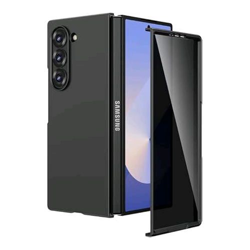 product_image_name-Generic-Fold 6 Liquid Silicone Case for Samsung Galaxy Z Fold6 5G, Slim Phone Case for Women Girls Soft Gel Rubber Ultra Thin Anti-Scratch Design Protective Cover for Samsung Z Fold 6 5G 7.6-inch (Black)-2