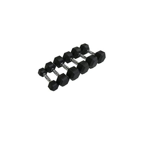 product_image_name-Generic-Pair Of Rubber Coated Dumbbells - Black-2