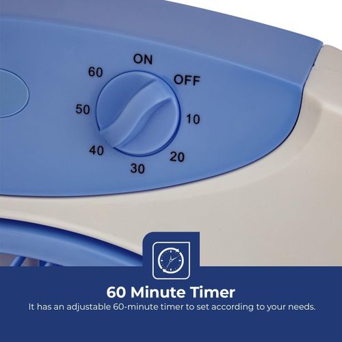 product_image_name-Geepas-12'' Box Fan - 3 Speed, 60 Minutes Timer -Child Safe Personal Desk Fan with Powerful Copper Motor - Ideal for Office, & Home-Multi-4