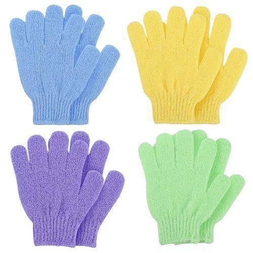 product_image_name-Fashion-4 Pairs Exfoliating Gloves For Scrub, Multicolours-1