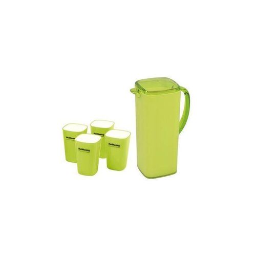 product_image_name-Generic-4-Piece Melamine Juice Tumblers & 1 Jug Set - Green-1