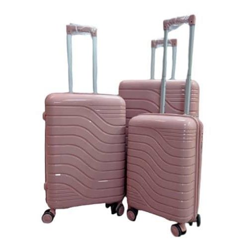 product_image_name-Generic-Luggage Set, 3-Piece Travel Trolley Rolling Suitcase with TSA Lock Spinner, Hardside Carry on Luggage Set with Wheels and Telescoping Handle, 20in 24in 28in Large Small Lightweight Suitcases Set- Multicolor-3