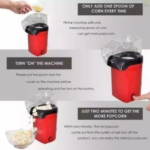product_image_name-Original-Electric Popcorn Maker Popper Machine RAFF - Red-2