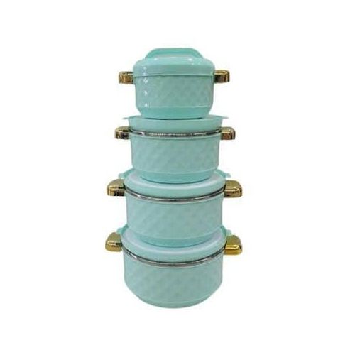 product_image_name-Generic-4 Pieces Insulated Hot Pot Dishes Casseroles Lunch Boxes- Multicolor-5