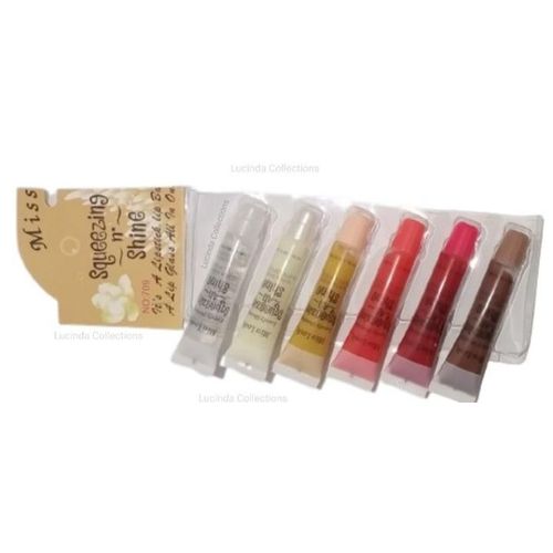 product_image_name-Generic-Miss Look 12Pcs Squeezing N Shine Lip Gloss Fruit Lip Balm-2