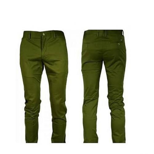 Shop 5 Pack of Men's Khaki Stretcher Trousers - Multi-color