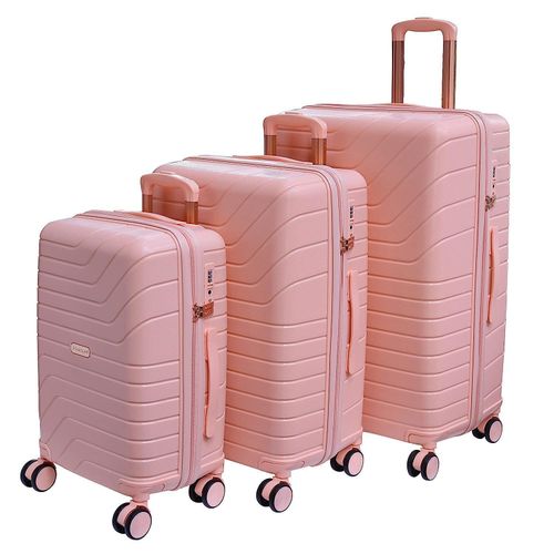 product_image_name-Generic-20, 24, 28 inch, Set Of 3, Polypropylene Luggage, Hard sided, (Sky Blue 55, 65 and 75 cms) Small Medium Large Trolley Bag 8 Spinner Smooth Wheels TSA Lock  Unbreakable Men & Women -Multicolor-5