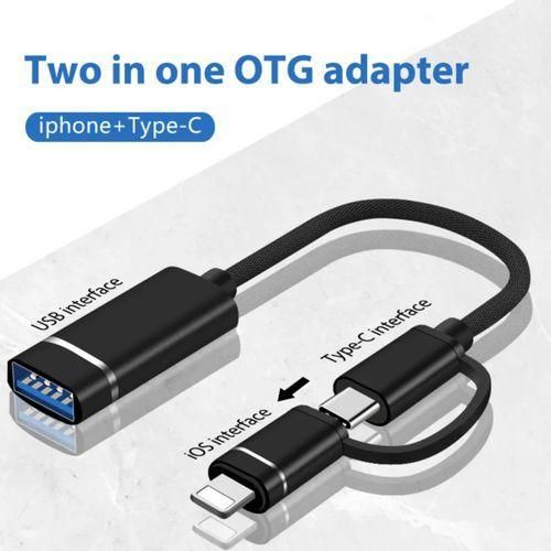 product_image_name-Original-2-in-1 OTG Adapter Cable USB Type-C Compatible with iPhone & Android-2