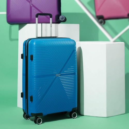 product_image_name-Generic-20 inch, 55cm  Hard-Sided Polypropylene Check-in Luggage Travel Suitcases- Multicolor-3