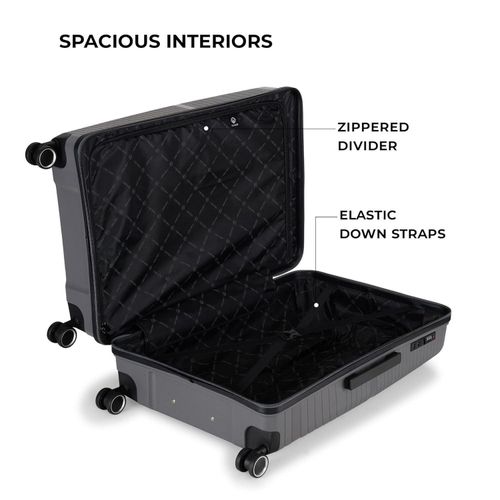 product_image_name-Generic-20 inch, 55cm  Hard-Sided Polypropylene Check-in Luggage Travel Suitcases- Multicolor-5