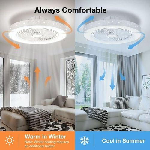 product_image_name-Generic-2 In 1 Ceiling Fan And Light Good For Keeping The Room Cool During Summer - Multicolor-4