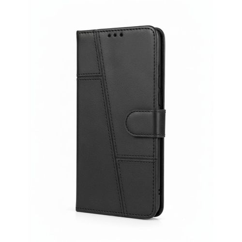 product_image_name-Samsung-Leather Wallet Case for Galaxy A36, Magnetic Flip Cover with Card Slots & Cash Pocket, Full Protection A36 Flip Case Black-2