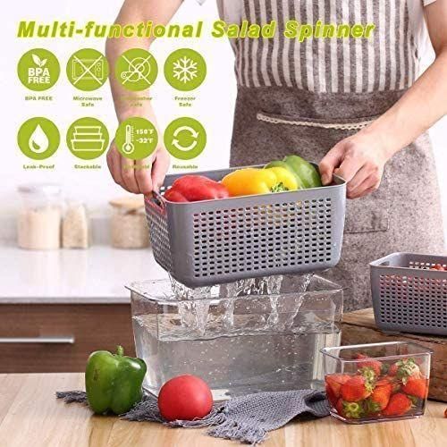 product_image_name-Generic-6.25L Refrigerator Organizer Bin Storage Container For Fruits Vegetables- Multi-colours.-7