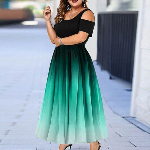 Shop Ladies Party Dress Skirt Slim Sexy Off Shoulder Green Jumia