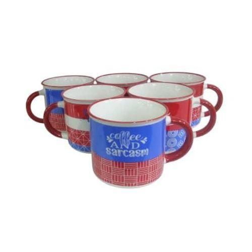 product_image_name-Generic-Set of 6 ceramic mugs - Multicolor-1