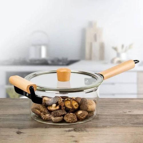 product_image_name-Generic-Elegant Glass Cooking Pot / Saucepan with Wooden Accents-3