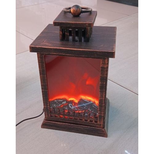 product_image_name-Generic-Decorative LED fireplace lantern with a realistic flame effect. -2