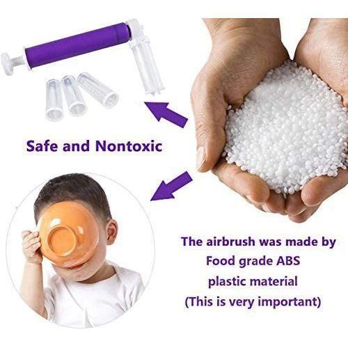 product_image_name-Generic-Airbrush For Cake Coloring With 4PCS Baking Spray Gun Decoration Tools Pump- Multi-colour-8