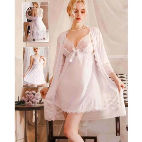 product_image_name-Generic Xim-Ladies Beautiful Night Dress -Pink, Red -1