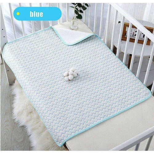product_image_name-Generic-Changing Mat, Baby Organic Cotton Insulation Products, Waterproof Urine Pad, Nappy Changing Mat, Sheet Reusable Infant Bedding Nappy Murp mattress Changing Mat for 0-4 Years Old (70 x 105 cm) -3
