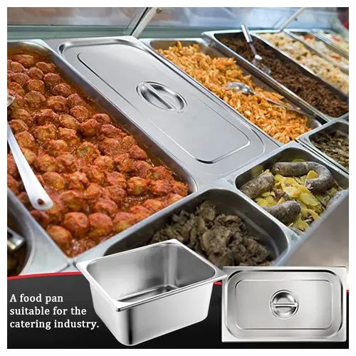 product_image_name-Generic-Stainless Steel Food Warmers For Serving Food At Home Or Kitchen-Silver-3