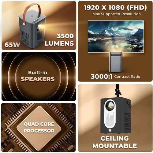 product_image_name-Generic-Portable Smart Projector - Multicolor-5