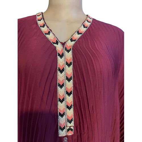 product_image_name-Generic-Ladies Muslim Full Length Abaya Long Overhead Hijab Prayer - Navy Blue-5